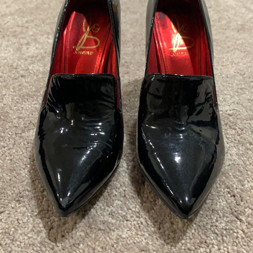 SOLD…..Patent leather pumps
